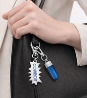 Cool Calvin Klein Downtown Charm Set: Stainless Steel Pendants with Contrasting Resin and COWBOY Logo - Bag Accessories - 7 x 1.3 cm - Yellow, Red, or Blue