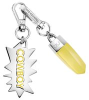 Cool Calvin Klein Downtown Charm Set: Stainless Steel Pendants with Contrasting Resin and COWBOY Logo - Bag Accessories - 7 x 1.3 cm - Yellow, Red, or Blue