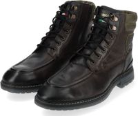 Comfortable Pantofola d'Oro Ankle Boots, Genuine Leather Lace-Up Shoes for Men 10233053, Black or Brown