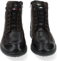 Comfortable Pantofola d'Oro Ankle Boots, Genuine Leather Lace-Up Shoes for Men 10233053, Black or Brown