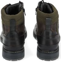 Comfortable Pantofola d'Oro Ankle Boots, Genuine Leather Lace-Up Shoes for Men 10233053, Black or Brown