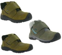 KEEN Kootenay IV Mid Kids' Winter Shoes, Waterproof Snow Boots with Eco Anti-Odor, Outdoor Shoes, Brown or Gray