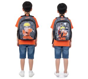 Mochila infantil VADOBAG con diseño de Naruto - Mochila de día, Mochila de guardería, 7 L, 135-406, Gris/Negro