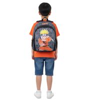 Mochila infantil VADOBAG con diseño de Naruto - Mochila de día, Mochila de guardería, 7 L, 135-406, Gris/Negro