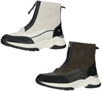 Botines de invierno MUSTANG para mujer con cremallera, 1438-501, verde o blanco