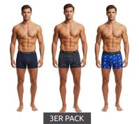 Pack de 3 calzoncillos bóxer SCOTCH & SODA para hombre con ropa interior de algodón elástico SSSP25M166645 Azul, Multicolor, Negro, Rojo