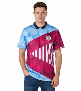Maglia da collezione retrò PUMA Manchester City da uomo, anni '90, 701223691 001, blu/rosa/bianco