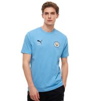 Comoda T-shirt grafica PUMA Manchester City KidSuper 2025/26 da uomo in cotone, vestibilità rilassata, 701235146 002 Blu