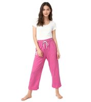 bequeme KangaROOS Damen Jogginghose mit seitlichen Eingrifftaschen Culotte Baumwoll-Hose 7632891 Pink