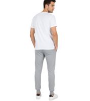 VINSON Herren Jogging-Hose Sweat-Hose mit VINSON-Logo Baumwoll-Hose Sweat Pants Grau
