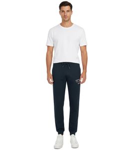 VINSON Herren Jogging-Hose Sweat-Hose mit VINSON-Logo Baumwoll-Hose Sweat Pants Dunkelblau