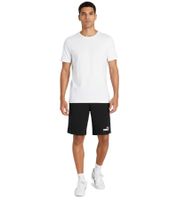 Sporty PUMA Men's Sweat Shorts, Summer Shorts with PUMA Cat Logo, Cotton Shorts 586706 01 Black