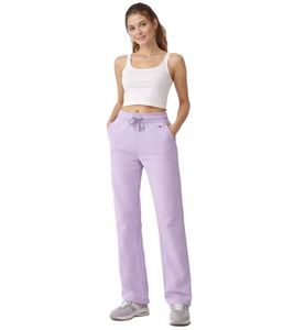Comfortable KangaROOS women's jogging pants with side pockets, cotton, purple
