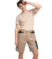 PUREWORK Pantaloncini da lavoro da uomo con 6 tasche Cargo Bermuda Pantaloni da lavoro sostenibili Beige/Nero/Giallo