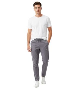 Pantalon de sport léger KangaROOS pour homme, pantalon d'entraînement, pantalon de jogging avec taille élastique et cordon de serrage, gris