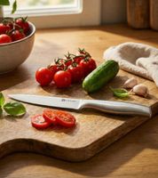 SCHULTE-UFER Pro Series All-Purpose Kitchen Knife 12cm Stainless Steel Multifunctional Universal Kitchen Knife 1101202 Silver