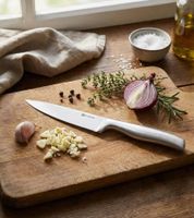 SCHULTE-UFER Pro Series Chef's Knife 15cm Stainless Steel Compact Professional Chef's Knife 1101205 Silver