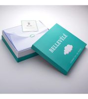 Comfortable 2-piece Bellevélé bedding set made of bamboo cotton, consisting of a pillowcase (80x80cm) and duvet cover (135x200cm). Cotton bedding set B09KFKK7ZT Purple