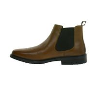 Bottines Chelsea homme SKECHERS Miller Boris en cuir véritable avec semelle intérieure Air-Cooled Memory Foam 205072, marron ou noir