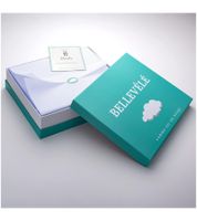 Comfortable 3-piece Bellevélé bedding set made of bamboo cotton, consisting of two pillowcases (80x80cm) and one duvet cover (200x200cm). Sustainable cotton bedding set in turquoise.