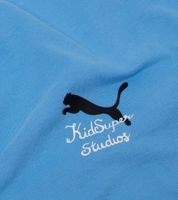 bequemes PUMA Manchester City KidSuper Grafik-T-Shirt 2025/26 Herren Baumwoll-Fußball Shirt Relaxed Fit 701235146 Blau oder Wollweiß