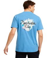 bequemes PUMA Manchester City KidSuper Grafik-T-Shirt 2025/26 Herren Baumwoll-Fußball Shirt Relaxed Fit 701235146 Blau oder Wollweiß