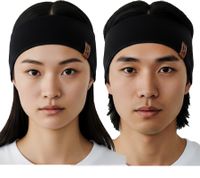 POEDERBAAS Stirnband aus Fleece oder Grobstrick Sport-Zubehör Sport-Ausrüstung Schwarz oder Anthrazit