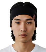 POEDERBAAS Stirnband aus Fleece oder Grobstrick Sport-Zubehör Sport-Ausrüstung Schwarz oder Anthrazit