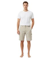 TRENTO Men's Cargo Shorts, Lightweight Casual Shorts with Logo Embroidery, Beige