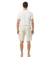 TRENTO Men's Cargo Shorts, Lightweight Casual Shorts with Logo Embroidery, Beige