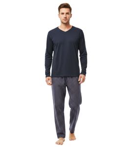 Soft Men's Cotton Pajama Set 7708336 Blue