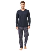 Soft Men's Cotton Pajama Set 7708336 Blue