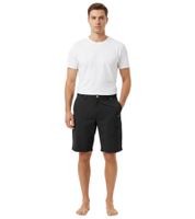 TRENTO Men's Cargo Shorts, Lightweight Casual Shorts with Logo Embroidery, Black