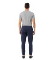 bequeme NANGAPARBAT Jogginghose Herren Baumwoll-Hose mit Kordelzug 000018327 Navy-Blau