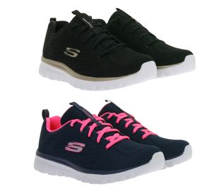 Zapatillas SKECHERS Graceful para mujer con espuma viscoelástica y parche metálico con el logo