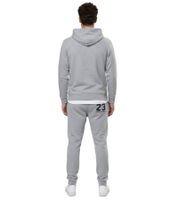 VINSON Men's Cotton Hoodie with Logo Print, Hooded Pullover 104634 in Gray or Dark Blue