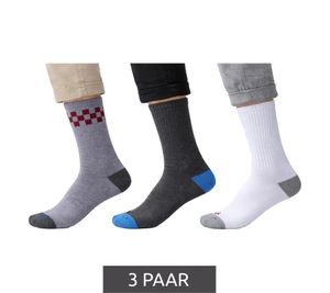 3 pares de calcetines SCOTCH & SODA de felpa para hombre, calcetines de diario, calcetines de algodón, talla 41-46, calcetines de negocios, SS43491 095, gris/blanco/gris oscuro