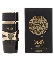 Lattafa Asad Men's Eau de Parfum - A Characterful, Intense Oriental-Spicy Body Fragrance 100ml Black
