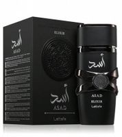 Verführerisches Lattafa Asad Herren Eau de Parfum Intensiver orientalisch-würziger Körper-Duft 100ml Schwarz/Silber