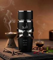 Verführerisches Lattafa Asad Herren Eau de Parfum Intensiver orientalisch-würziger Körper-Duft 100ml Schwarz/Silber