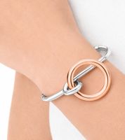 Elegante bracciale rigido da donna Calvin Klein Clinc in acciaio inossidabile, taglia XS, oro rosa, argento o oro