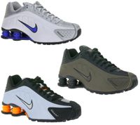 Innovative NIKE Shox R4 Women's Low-Top Sneakers with Shox Technology - Sports Shoes, Running Shoes - Black/Silver, Black/Gray, or White/Silver