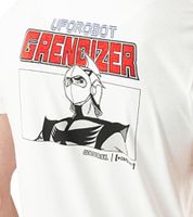 CAPSLAB X UFO Robot Grendizer Herren T-Shirt mit Rücken-Print Baumwoll-Shirt Rundhals-Shirt GL/GOL1/1/TSG/GRE1 Weiß