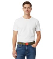 Champion Belt for Men and Women - Modern Everyday Belt with Brand Logo - 123 cm or 150 cm - Olive Green or Red