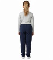 Weiche STEINBECK Kinder Kuschel-Hose für Jungen oder Mädchen aus Mikrofleece Jogginghose mit schöner Applikation Sweat-Hose Navy