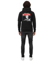 CAPSLAB X UFO Robot Grendizer Herren Kapuzen-Pullover mit Rücken-Print Baumwoll-Hoodie CL/GOL1/1/SW/GRE1 Schwarz