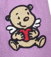 Bequeme STEINBECK Kinder Kuschel-Hose für Jungen oder Mädchen aus Mikrofleece Jogginghose mit schöner Applikation Sweat-Hose Rosa