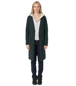 Gilet ESPRIT femme confortable, veste d'automne en laine, vert foncé