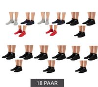 18 Pairs of PUMA Cotton Socks, Simple Sneaker Socks, Short Socks, Cotton Socks, Stockings 701213401 4689 Black/Gray, Red, and Dark Blue