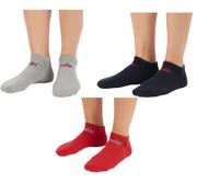 18 Pairs of PUMA Cotton Socks, Simple Sneaker Socks, Short Socks, Cotton Socks, Stockings 701213401 4689 Black/Gray, Red, and Dark Blue